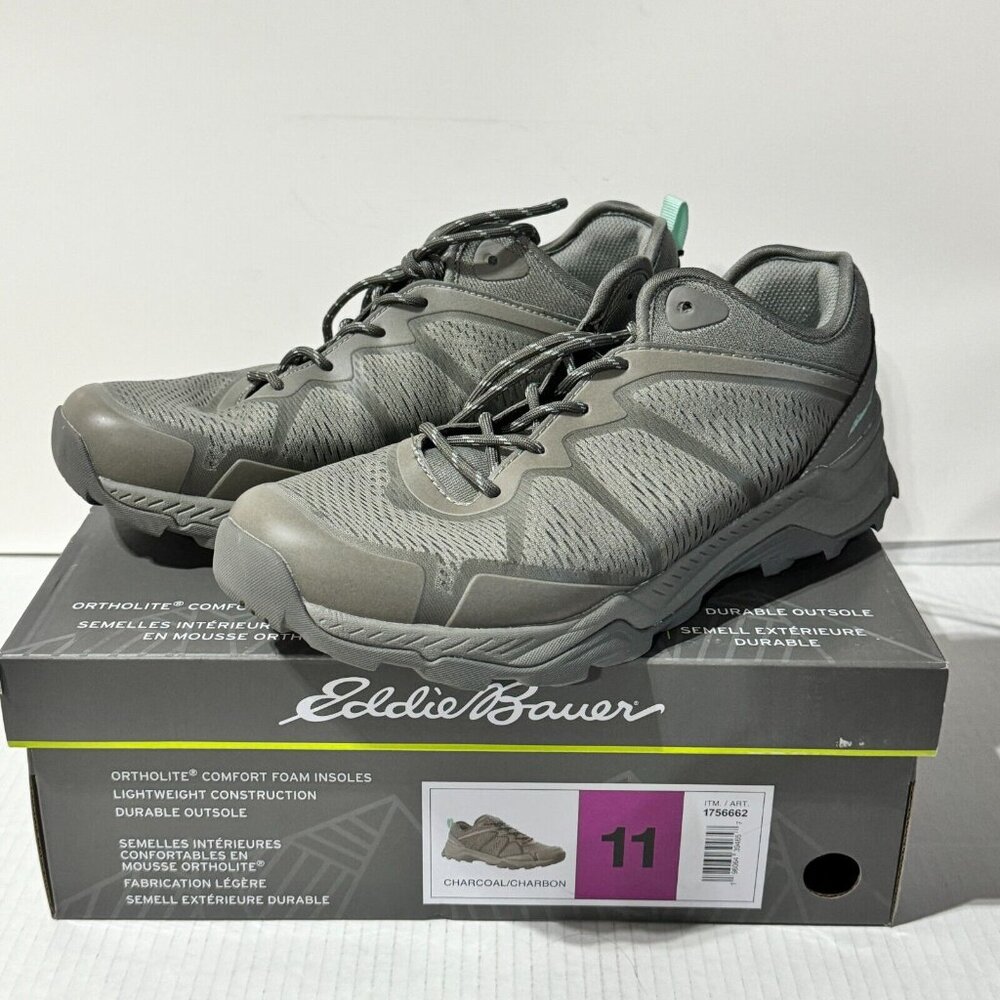 Eddie Bauer Hiking Shoes Ortholite Comfort Foam Trail Outdoor Gray Women's 11